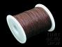 1mm Brown Waxed Cotton Cord Roll - 100 Yards